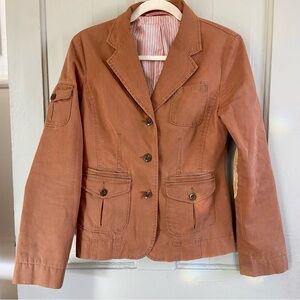 Equestrian Cotton Blazer Jacket